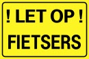 let op fietsers