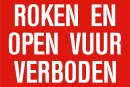 roken en open vuur verboden